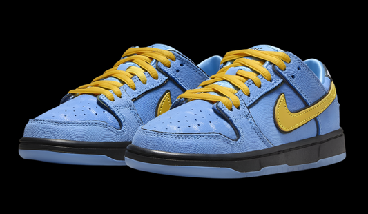 Custom Nike SB Dunk Low Sneakers - Powerpuff Girls “Bubbles” Edition